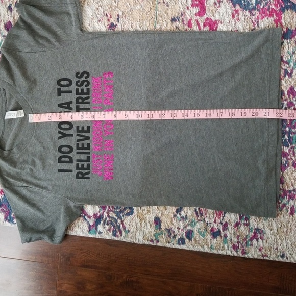 I Drink Wine In Yoga Pants Graphic Tee - Picture 4 of 7